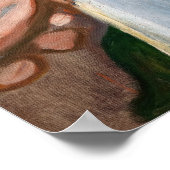 Poster Edvard Munch - Rouge et Blanc (Coin)