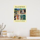 Poster Edvard Munch - Sélection des Filles sur le Pont (Cuisine)