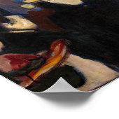 Poster Edvard Munch - Soirée dans la rue Karl Johan (Coin)