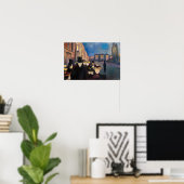 Poster Edvard Munch - Soirée dans la rue Karl Johan (Bureau à domicile)