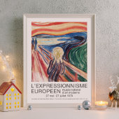 Poster Edvard Munch The Scream Art Exhibition Rare Print