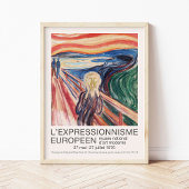 Poster Edvard Munch The Scream Art Exhibition Rare Print