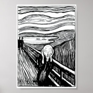 Poster Edvard Munch - The Scream Lithography