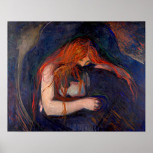 Poster Edvard Munch - Vampire / Amour et Douleur