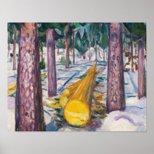 Poster Edvard Munch's The Yellow Log