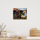 Poster Edward Burne-Jones Fight St. George tue Dragon (Cuisine)