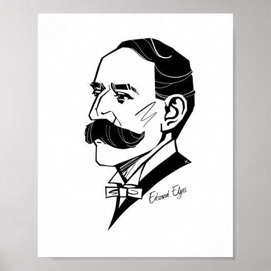Poster Edward Elgar (Devant)