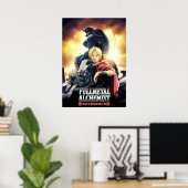 Poster Edward et Alphonse Fullmetal Alchemist Brotherhoo (Bureau à domicile)
