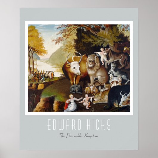 Poster Edward Hicks - Le Royaume pacifique (Devant)