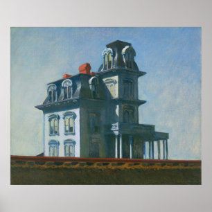 Poster Edward Hopper House par le chemin de fer