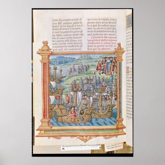 Poster Edward IV d'Angleterre débarquant à Calais (Devant)