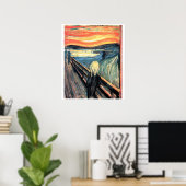 Poster Edward Munch L'affiche d'art hurlante (Bureau à domicile)