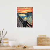 Poster Edward Munch L'affiche d'art hurlante (Cuisine)