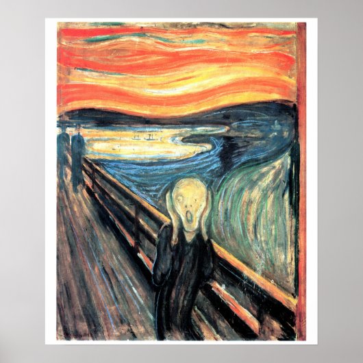 Poster Edward Munch L'affiche d'art hurlante (Devant)