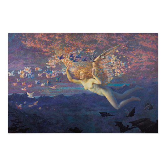 Poster Edward Robert Hughes Ailes du matin CC0798 (Devant)