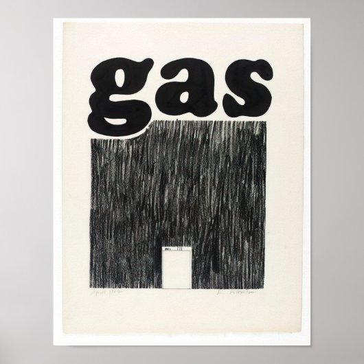 Poster Edward Ruscha - Gaz - 1962 (Devant)