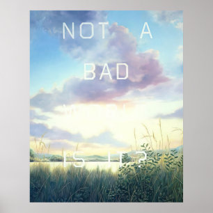 Poster Edward Ruscha - Not A Bad World, Is It - 1984