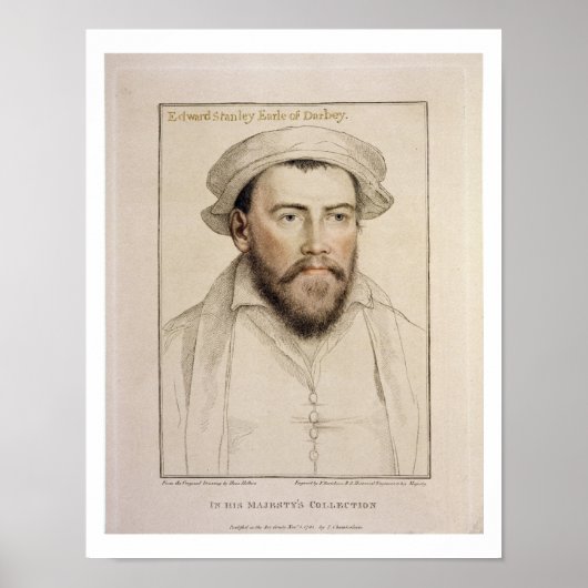 Poster Edward Stanley Earle de Darby (1508-1572) gravé (Devant)