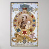 Poster Edward VII, Programme des feux d'artifice (Devant)