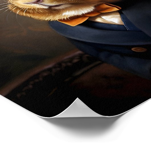 Poster Edwardian Guinée Pig Gentleman (Coin)