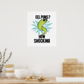 Poster Eel Puns Comment Choquant Drôle Animal Pun (Cuisine)