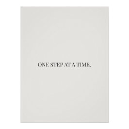 poster 'één stap tegelijk', muurkunst voor aanmoed perfect poster