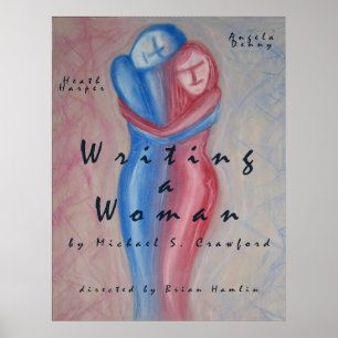 poster 'Een vrouw schrijven'