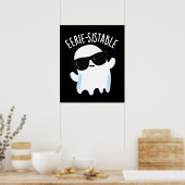 Poster Eerie durable Funny Ghost Pun Dark BG (Cuisine)