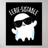 Poster Eerie durable Funny Ghost Pun Dark BG (Devant)