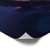 Poster Eerie Magical Giant Toadstool en forêt (Coin)