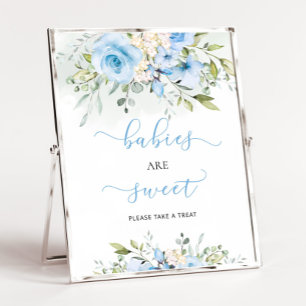 Poster Eeucalyptus floral clair Les bébés sont doux