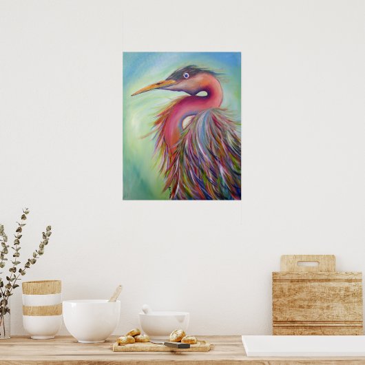 Poster Eeva Egret Free Wings Original (Cuisine)