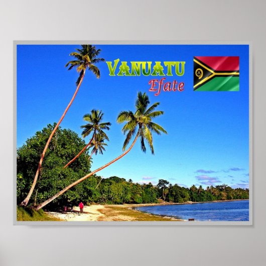 Poster Efate - Erakor Beach - Vanuatu - (Devant)