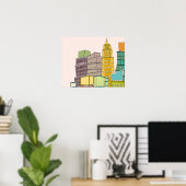 Poster Effacer le jour (Bureau à domicile)