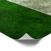 Poster Effet acier vieilli du pavillon italien (Coin)