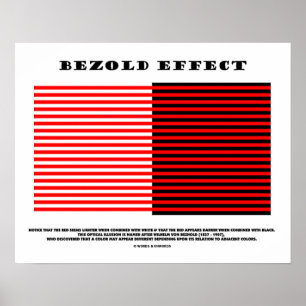 Poster Effet Bézold (Illusion optique)