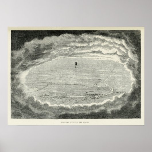 Poster Effet circulaire des nuages.(1871) (Devant)