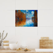 Poster Effet d'automne à Argenteuil par Claude Monet (Cuisine)