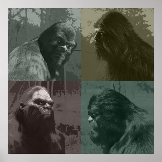 POSTER EFFET DE COUPE DE COLLAGE BIGFOOT (Devant)