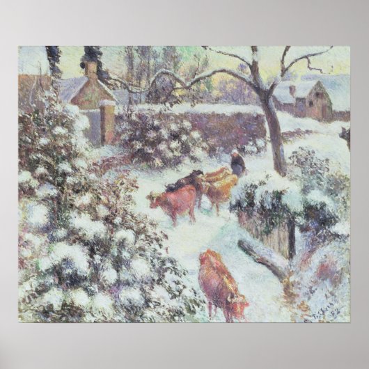 Poster Effet de Neige a Montfoucault, 1882 (Devant)