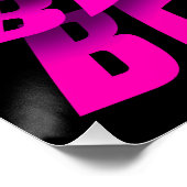 POSTER EFFET DE TEXTE SOIS GENTIL TYPOGRAPHIE ROSE (Coin)
