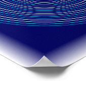 Poster Effet de vague - Art abstrait de l'eau (Coin)