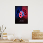 Poster Effet d'illusion A et B 3D (Cuisine)