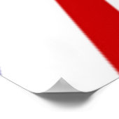 Poster Effet élevé 3D maintenez calme sur le drapeau u.k (Coin)