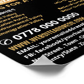 Poster Effet Gold Foil Campagne politique Publicité (Coin)