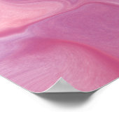 Poster Effet Marbre Rose (Coin)
