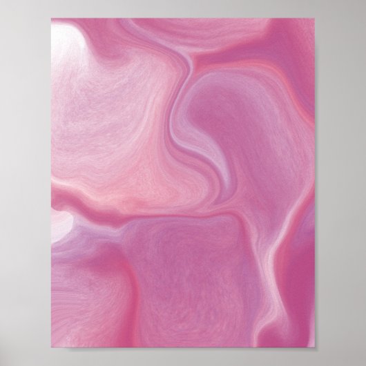 Poster Effet Marbre Rose (Devant)