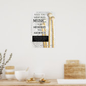 Poster Effet Mémorisation musicale - Citations musicales (Cuisine)
