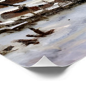 Poster Effet neige avec réglage du soleil (Coin)