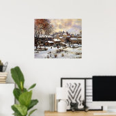 Poster Effet neige avec réglage du soleil (Bureau à domicile)